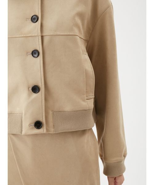 Mila Owen（ミラオーウェン）の「【セットアップ対応】スウェードブルゾン（ブルゾン・レディース・キャメル/ベージュ/ミント・1/0）」の11枚目の写真