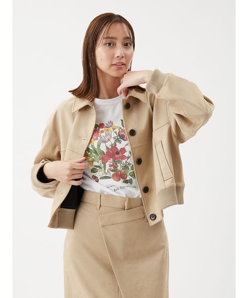 Mila Owen（ミラオーウェン）の「【セットアップ対応】スウェードブルゾン（ブルゾン・レディース・キャメル/ベージュ/ミント・1/0）」の15枚目の写真