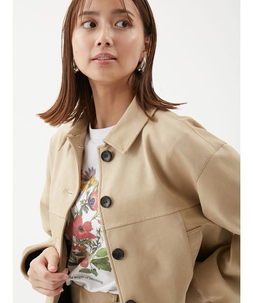 Mila Owen（ミラオーウェン）の「【セットアップ対応】スウェードブルゾン（ブルゾン・レディース・キャメル/ベージュ/ミント・1/0）」の18枚目の写真