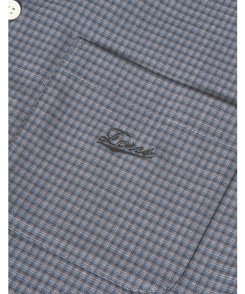 LORES（ロアス）の「Mini Plaid Shirts - Blue（シャツ/ブラウス・レディース・その他・LARGE/MEDIUM/X-LARGE）」の3枚目の写真