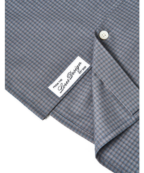LORES（ロアス）の「Mini Plaid Shirts - Blue（シャツ/ブラウス・レディース・その他・LARGE/MEDIUM/X-LARGE）」の4枚目の写真