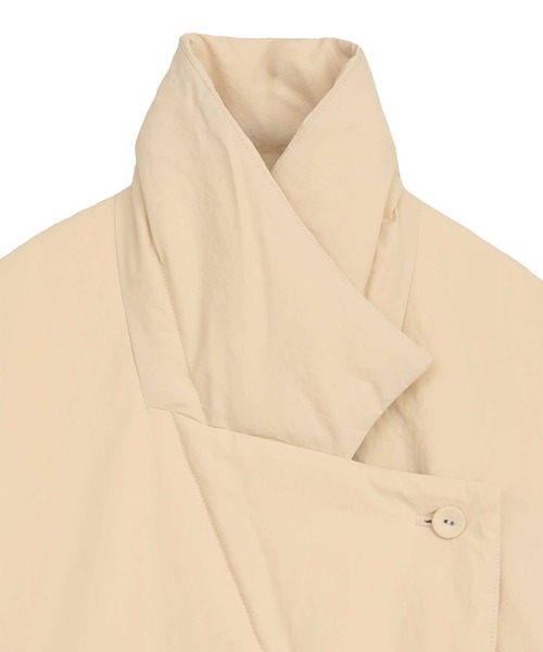 CLANE（クラネ）の「【CLANE/クラネ】COLOR DOWN CHESTER COAT/カラーダウンチェスターコート/ダウンコート/ロングコート（ダウンジャケット/コート・レディース・ブラック/カーキ/アイボリー・1）」の12枚目の写真