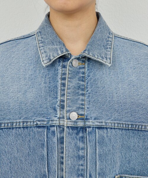 GALLARDAGALANTE（ガリャルダガランテ）の「【サイズ展開あり】オーバーGジャン（ベスト・レディース・ブルー・1/0）」の7枚目の写真