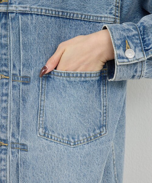GALLARDAGALANTE（ガリャルダガランテ）の「【サイズ展開あり】オーバーGジャン（ベスト・レディース・ブルー・1/0）」の4枚目の写真
