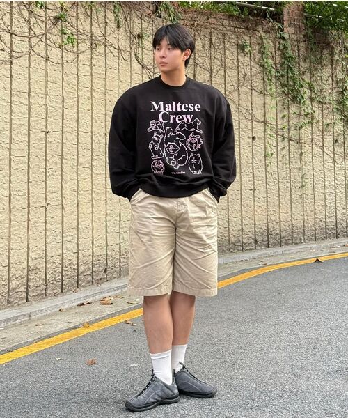 WaiKei(ワイケイ)の「マルチーズクルーライングラフィックスウェットネイビー(スウェット・レディース・その他・3/1/2)」の5枚目の写真