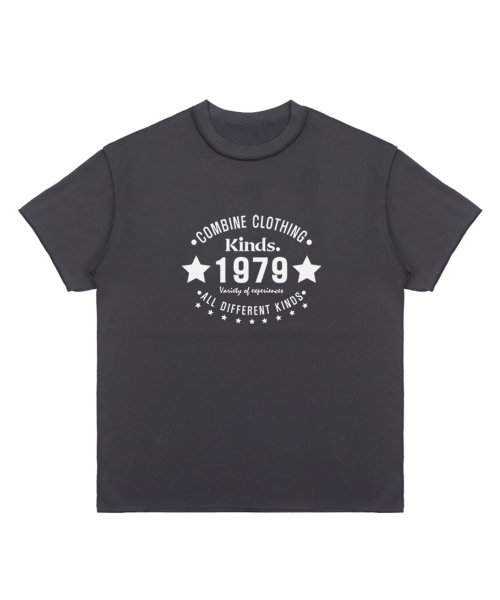 KINDS(カインズ)の「20 count premium single 1979 short sleeve t-shirt (Charcoal)(Tシャツ/カットソー・レディース・その他・MEDIUM/LARGE)」の1枚目の写真