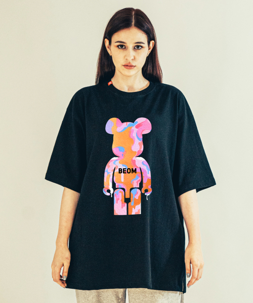 BEOM(ボム)の「メルティングベアブリック オーバーサイズTシャツ ブラック(Tシャツ/カットソー・メンズ・その他・1/2)」の4枚目の写真
