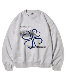 WILDROCK（ワイルドロック）の「Four-leaf clover lettering man-to-man_dark gray（スウェット）」