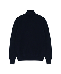 Wool soft Turtle Neck Knit (Navy)