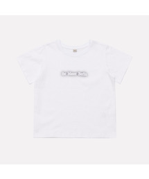 マウアー エッジポイント ロゴ クロップ Tシャツ (ホワイト)