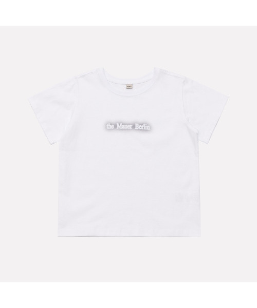 MAUER(マウアー)の「マウアー エッジポイント ロゴ クロップ Tシャツ (ホワイト)(Tシャツ/カットソー・レディース・その他・SMALL/MEDIUM)」の1枚目の写真