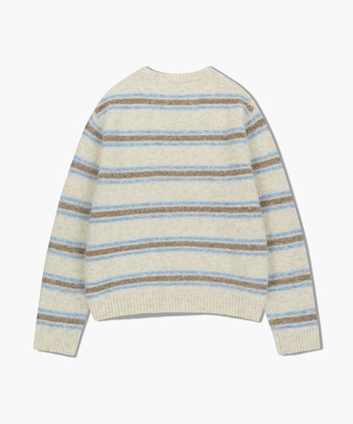 MARITHE + FRANCOIS GIRBAUD(マリテフランソワジルボー)の「MULTI STRIPE KNIT PULLOVER(ニット/セーター・レディース・アイボリー・X-LARGE/LARGE/MEDIUM/SMALL)」の7枚目の写真