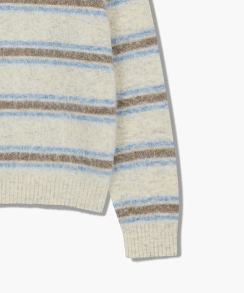 MARITHE + FRANCOIS GIRBAUD(マリテフランソワジルボー)の「MULTI STRIPE KNIT PULLOVER(ニット/セーター・レディース・アイボリー・X-LARGE/LARGE/MEDIUM/SMALL)」の10枚目の写真