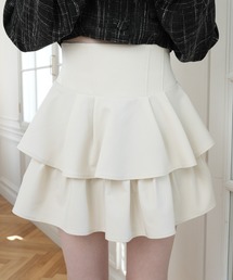 LIPSERVICE | インナーショーパン付フリルティアードスカート(スカート)