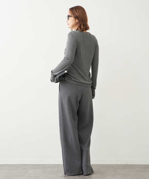 Deuxieme Classe（ドゥーズィエムクラス）の「テレコ ロングスリーブ プルオーバー（Tシャツ/カットソー・レディース・ホワイト/チャコールグレー・FREE）」の9枚目の写真