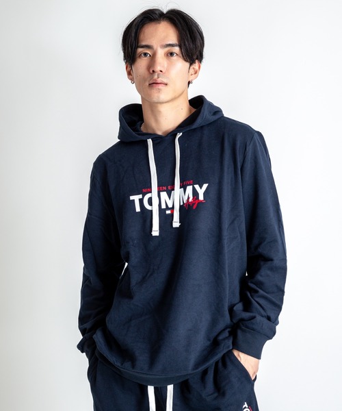 TOMMY HILFIGER(トミーヒルフィガー)の「【TOMMY HILFIGER】パーカー プルオーバー 薄手裏起毛 部屋着 ルームウエア(パーカー・メンズ・グレー/ネイビー・M/L/XL)」の5枚目の写真