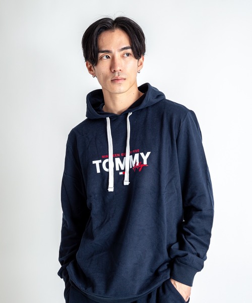 TOMMY HILFIGER(トミーヒルフィガー)の「【TOMMY HILFIGER】パーカー プルオーバー 薄手裏起毛 部屋着 ルームウエア(パーカー・メンズ・グレー/ネイビー・M/L/XL)」の6枚目の写真