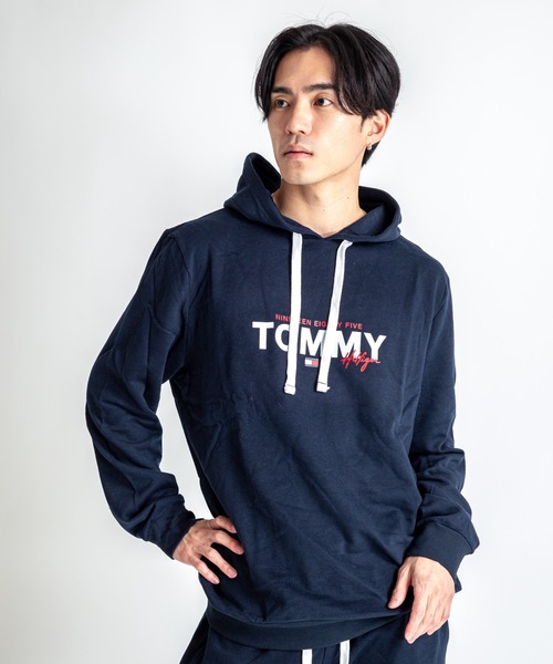 TOMMY HILFIGER(トミーヒルフィガー)の「【TOMMY HILFIGER】パーカー プルオーバー 薄手裏起毛 部屋着 ルームウエア(パーカー・メンズ・グレー/ネイビー・M/L/XL)」の7枚目の写真