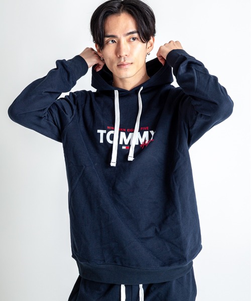 TOMMY HILFIGER(トミーヒルフィガー)の「【TOMMY HILFIGER】パーカー プルオーバー 薄手裏起毛 部屋着 ルームウエア(パーカー・メンズ・グレー/ネイビー・M/L/XL)」の8枚目の写真