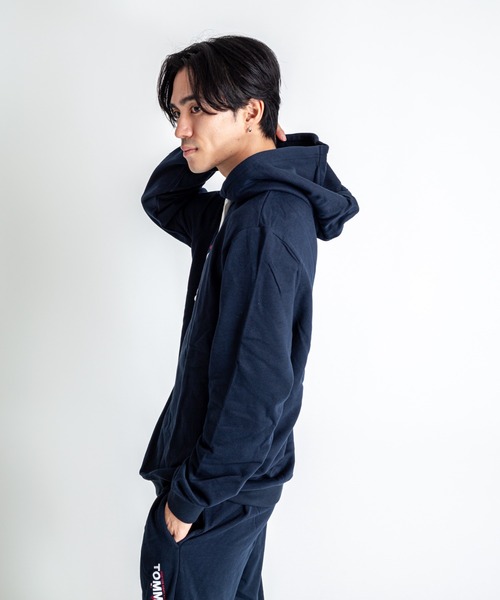 TOMMY HILFIGER(トミーヒルフィガー)の「【TOMMY HILFIGER】パーカー プルオーバー 薄手裏起毛 部屋着 ルームウエア(パーカー・メンズ・グレー/ネイビー・M/L/XL)」の9枚目の写真