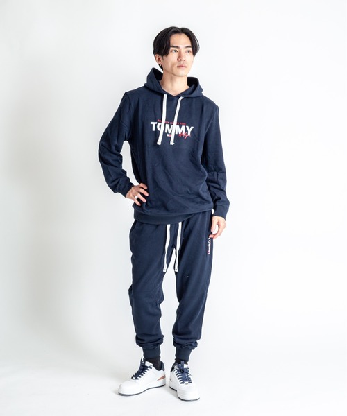 TOMMY HILFIGER(トミーヒルフィガー)の「【TOMMY HILFIGER】パーカー プルオーバー 薄手裏起毛 部屋着 ルームウエア(パーカー・メンズ・グレー/ネイビー・M/L/XL)」の13枚目の写真