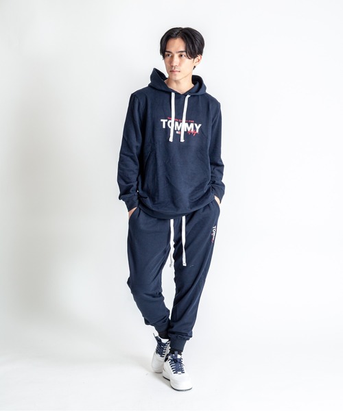 TOMMY HILFIGER(トミーヒルフィガー)の「【TOMMY HILFIGER】パーカー プルオーバー 薄手裏起毛 部屋着 ルームウエア(パーカー・メンズ・グレー/ネイビー・M/L/XL)」の14枚目の写真