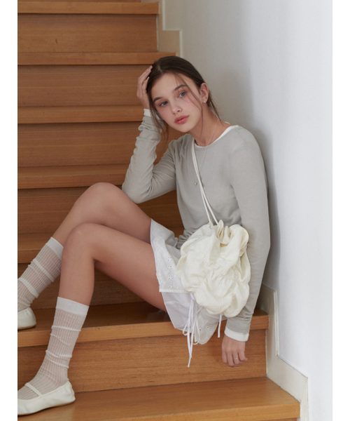 RE_L(リエル)の「Smoothie tencel t-shirt (sage)(Tシャツ/カットソー・レディース・その他・FREE)」の2枚目の写真