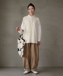 solamonat poche（ソラモナポッシェ）の「あぜ編みニット リバーシブルベスト（ベスト）」