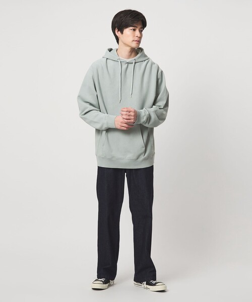 green label relaxing（グリーンレーベルリラクシング）の「スノーウォッシュ フーディ パーカー（パーカー・メンズ・ダークグレー/ライム/ライトピンク・L/S/XL/M）」の4枚目の写真