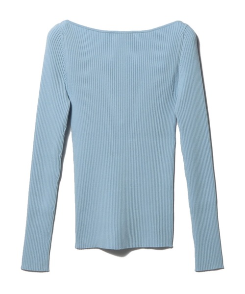 ESTNATION(エストネーション)の「ESTNATION / ボートネックニット(ニット/セーター・レディース・イエロー/オフホワイト/ライトブルー/ネイビー・FREE)」の9枚目の写真