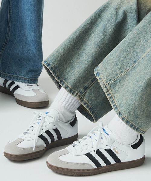 adidas(アディダス)の「【adidas】SAMBA OG / adidas Originals / サンバOG / アディダスオリジナルス / スニーカー(スニーカー・レディース・ホワイト/ブラック系1/ブラック系その他2/ブラック/シルバー/ネイビー・24.5cm/23.5cm/25cm/24cm/23cm/25.5cm/27.5cm/27cm/26cm/26.5cm)」の2枚目の写真