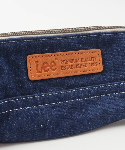 Lee(リー)の「Lee レザーパッチデザイン マルチポーチ(ステーショナリー・レディース・ブルー系/ブラック/ストライプ/ブラック系/オフホワイト/ネイビー系・FREE)」の7枚目の写真