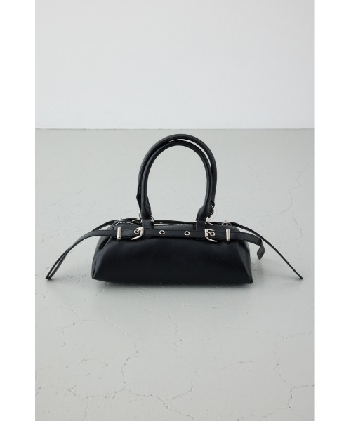 AZUL by moussy(アズールバイマウジー)の「ベルトデザインレクタングルハンドバッグ(ショルダーバッグ・レディース・グレイッシュベージュ/ブラック・FREE)」の10枚目の写真