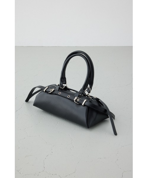 AZUL by moussy(アズールバイマウジー)の「ベルトデザインレクタングルハンドバッグ(ショルダーバッグ・レディース・グレイッシュベージュ/ブラック・FREE)」の11枚目の写真