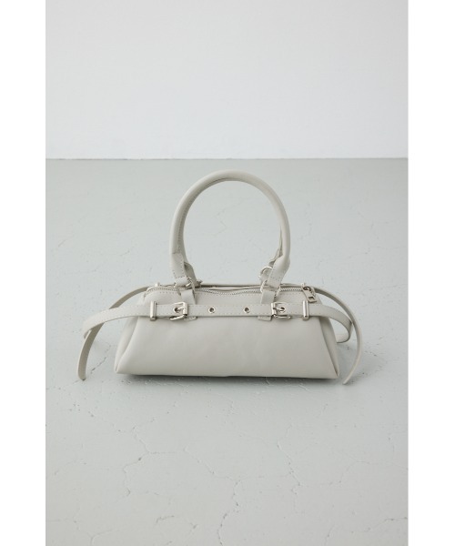 AZUL by moussy(アズールバイマウジー)の「ベルトデザインレクタングルハンドバッグ(ショルダーバッグ・レディース・グレイッシュベージュ/ブラック・FREE)」の21枚目の写真