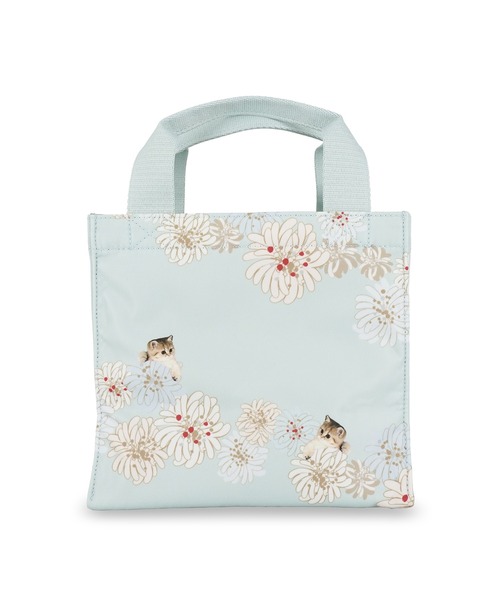PAUL & JOE ACCESSOIRES(ポールアンドジョーアクセソワ)の「PAUL & JOE ACCESSOIRES (ポール&ジョーアクセソワ)ランチトート PJA-B1355 クリザンテーム&ヌネット(トートバッグ・レディース・ピンク/ミント/ネイビー・FREE)」の9枚目の写真