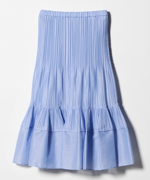 UNITED ARROWS（ユナイテッドアローズ）の「オーガンジー コンスト プリーツスカート（スカート・レディース・ライトブルー/オフホワイト/ネイビー・FREE）」の19枚目の写真