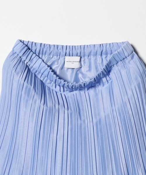 UNITED ARROWS（ユナイテッドアローズ）の「オーガンジー コンスト プリーツスカート（スカート・レディース・ライトブルー/オフホワイト/ネイビー・FREE）」の16枚目の写真