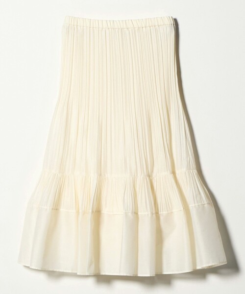 UNITED ARROWS（ユナイテッドアローズ）の「オーガンジー コンスト プリーツスカート（スカート・レディース・ライトブルー/オフホワイト/ネイビー・FREE）」の13枚目の写真