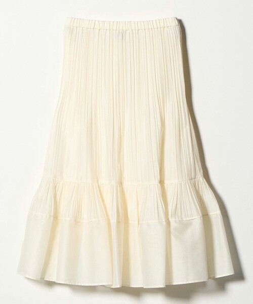 UNITED ARROWS（ユナイテッドアローズ）の「オーガンジー コンスト プリーツスカート（スカート・レディース・ライトブルー/オフホワイト/ネイビー・FREE）」の12枚目の写真