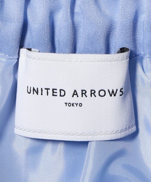 UNITED ARROWS（ユナイテッドアローズ）の「オーガンジー コンスト プリーツスカート（スカート・レディース・ライトブルー/オフホワイト/ネイビー・FREE）」の8枚目の写真