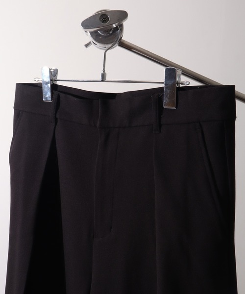 welise(ウェライズ)の「【welise-TSUKUROI-】WOOL MIX 540gTR Deep 1Tuck Wide Buggy Slacks/ワイドバギースラックス(スラックス・メンズ・オフホワイト/ブラック・S/M/L)」の15枚目の写真