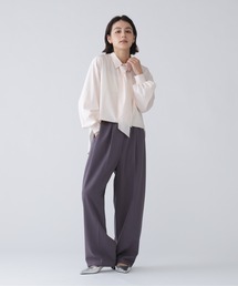 NAVYNAVY（ネイビーネイビー）の「【365ユーティリティ】洗ってもシワになりづらいボウ付きシャツブラウス（シャツ/ブラウス）」