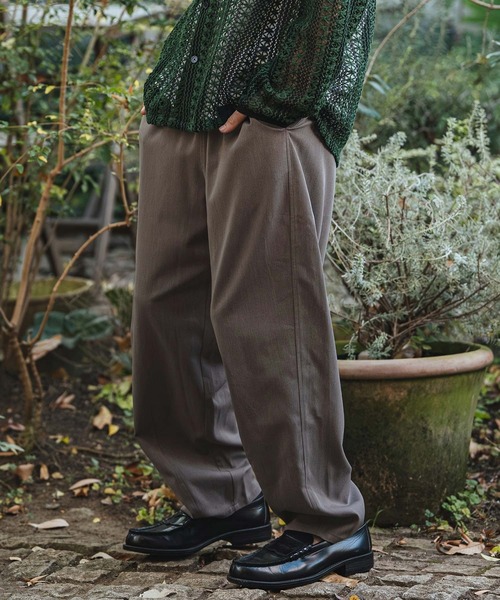 CAMBIO（カンビオ）の「mp14477- Waist Switch Easy Pants イージースラックスパンツ(PF-261-014)（スラックス・メンズ・グレー/ブラック・L/M）」の3枚目の写真