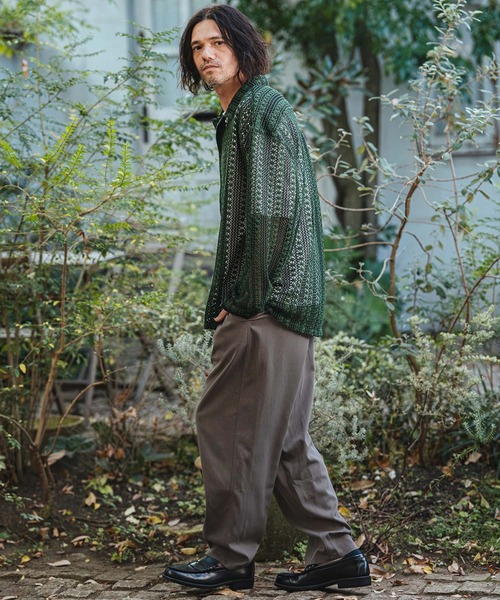 CAMBIO（カンビオ）の「mp14477- Waist Switch Easy Pants イージースラックスパンツ(PF-261-014)（スラックス・メンズ・グレー/ブラック・L/M）」の7枚目の写真