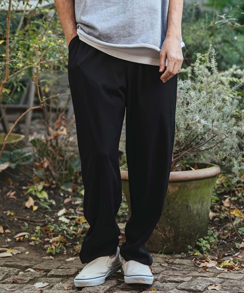 CAMBIO（カンビオ）の「mp14477- Waist Switch Easy Pants イージースラックスパンツ(PF-261-014)（スラックス・メンズ・グレー/ブラック・L/M）」の8枚目の写真