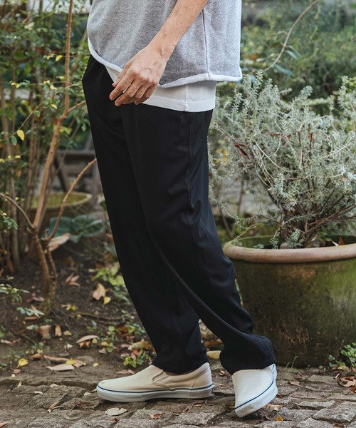 CAMBIO（カンビオ）の「mp14477- Waist Switch Easy Pants イージースラックスパンツ(PF-261-014)（スラックス・メンズ・グレー/ブラック・L/M）」の9枚目の写真