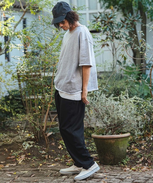 CAMBIO（カンビオ）の「mp14477- Waist Switch Easy Pants イージースラックスパンツ(PF-261-014)（スラックス・メンズ・グレー/ブラック・L/M）」の11枚目の写真