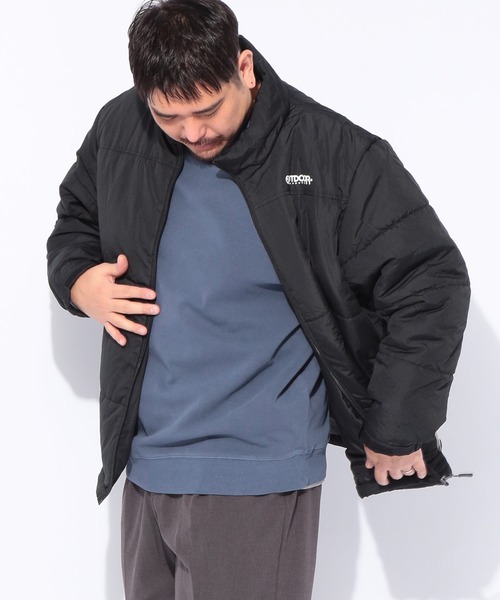 OUTDOOR PRODUCTS（アウトドアプロダクツ）の「OUTDOOR PRODUCTS (アウトドアプロダクツ) 裏アルミ フルジップ 中綿 ジャケット（ダウンジャケット/コート・メンズ・ブラック/ダークグレー/ネイビー・5L/3L/4L）」の20枚目の写真