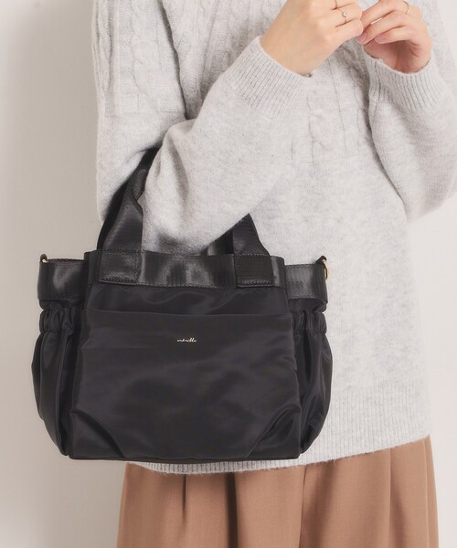 ITS'DEMO（イッツデモ）の「【収納アドバイザー監修】バルーン2WAYトート（ハンドバッグ・レディース・グレー/ベージュ/ブラック/グリーン系・00）」の2枚目の写真